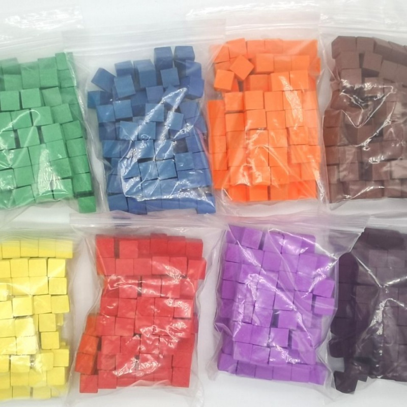 Board Game Economy - 100 pièces/lots 10mm Cubes en bois