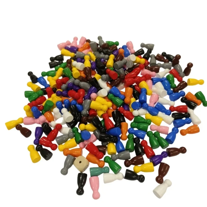 Board Game Economy - Marqueurs d'échecs en bois colorés, 100