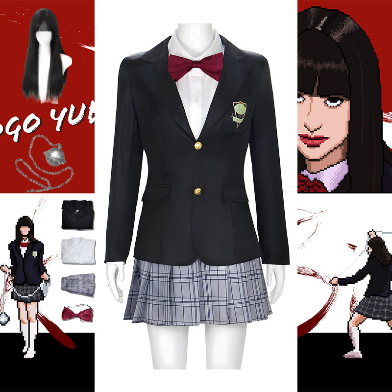 Board Game Yogi - Costume d'Halloween Gogo Yubari, uniforme noir