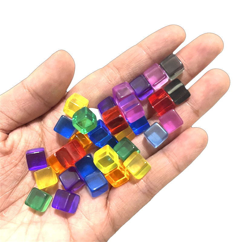 Board Game Economy - 100 pièces/ensemble 8mm Cube clair dés