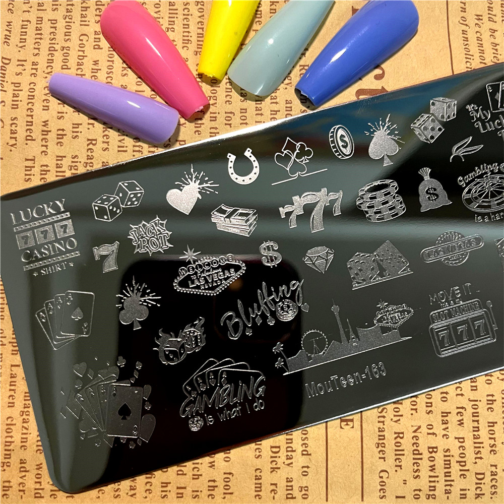 Board Game Template - Plaque d'estampage d'ongle de modèle de