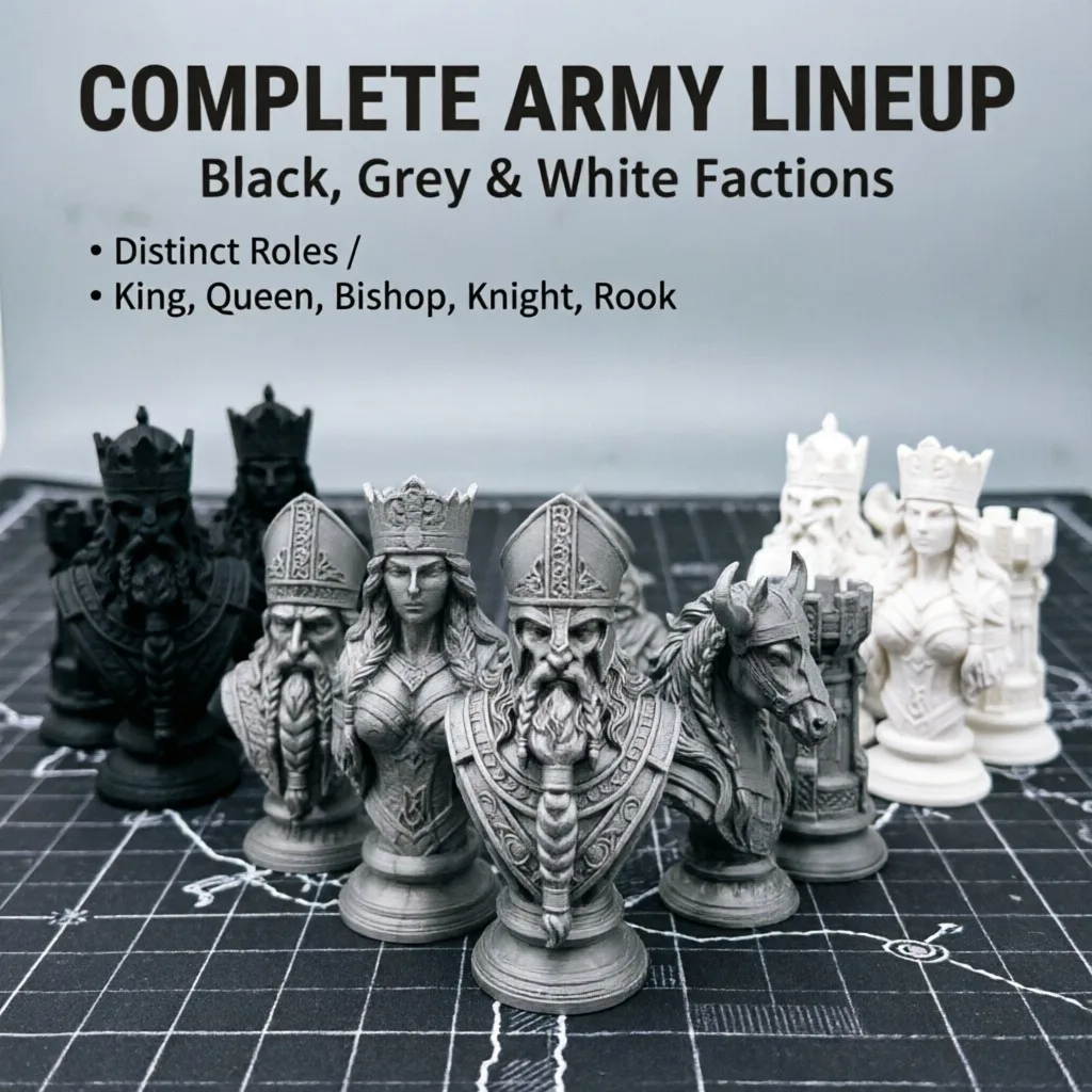 Board Game Print - Pièces d'échecs imprimées en 3D de