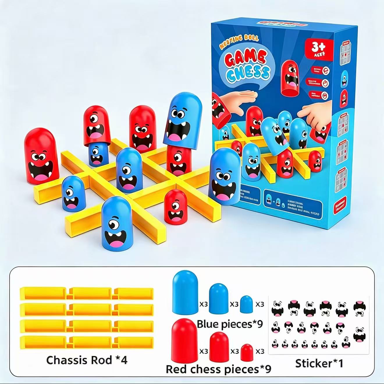 Board Game Electronic Table - Jeu de société Tic-Tac-Toe avec gobelets