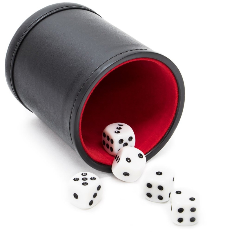 Board Game Yahtzee - Gobelet à dés en cuir silencieux
