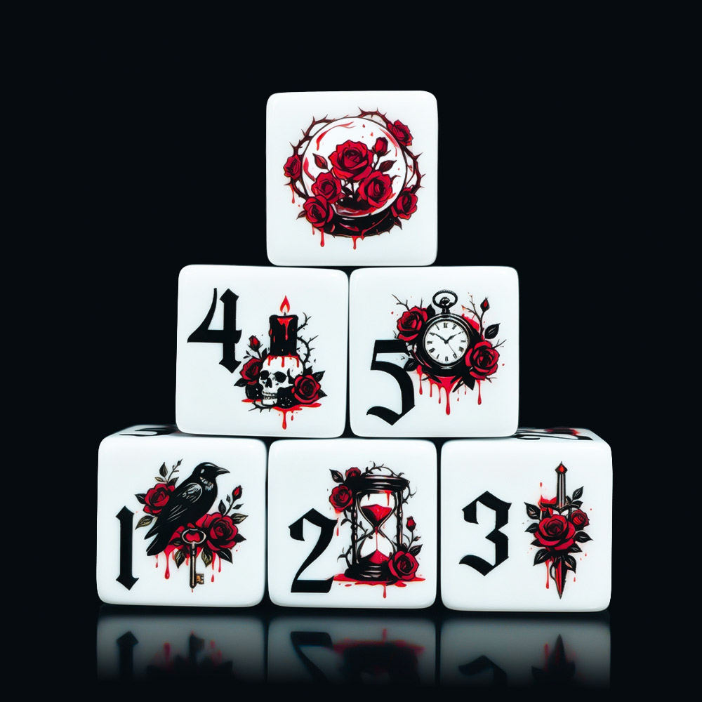 12 dés en acrylique D6 imprimé - Board Game Electronic Table avis et prix