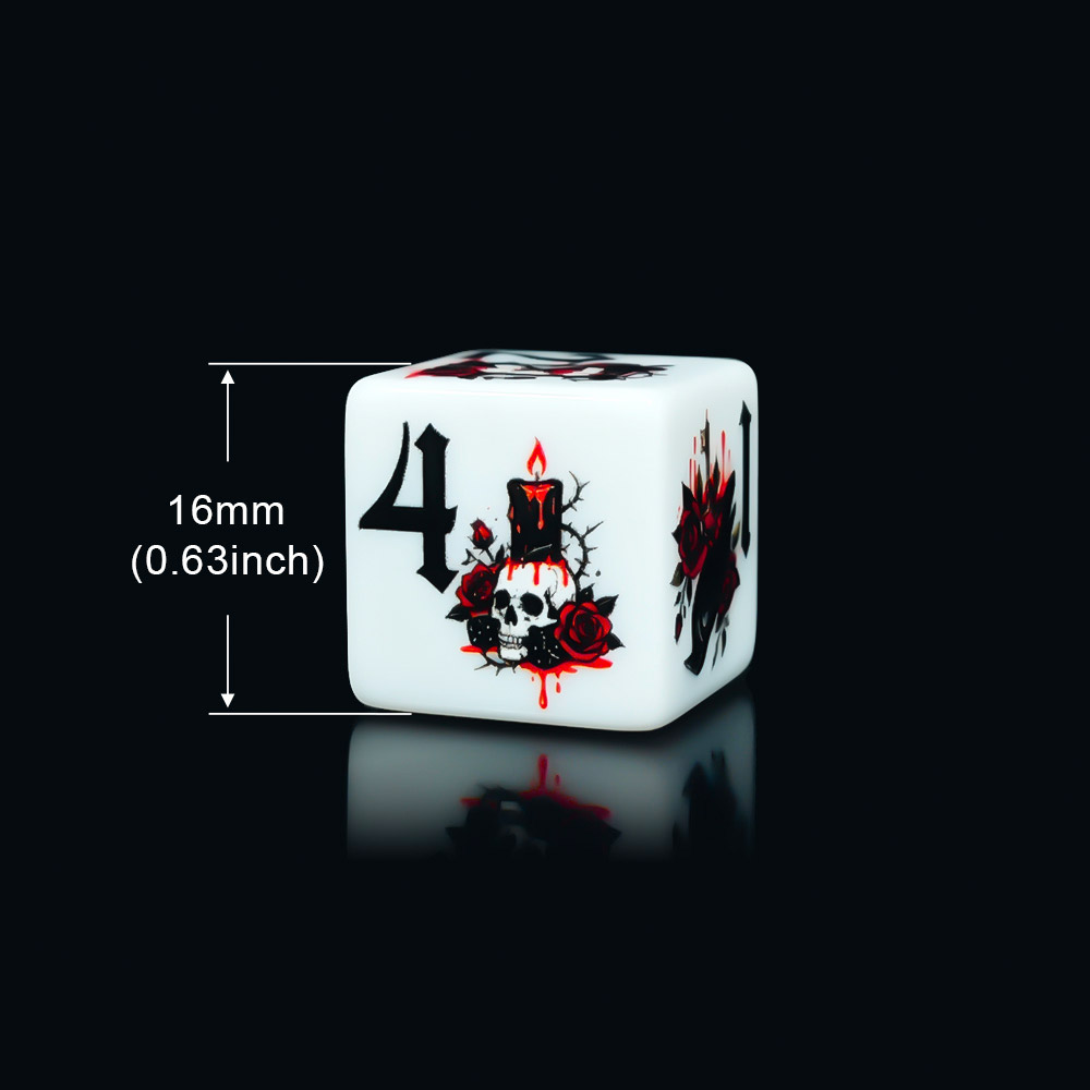 12 dés en acrylique D6 imprimé - Board Game Electronic Table avis et prix