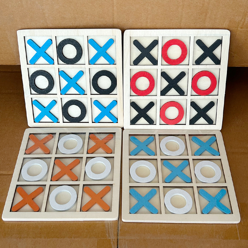 Jeu Tic Tac Toe en bois, activ - Board Game Template avis et prix