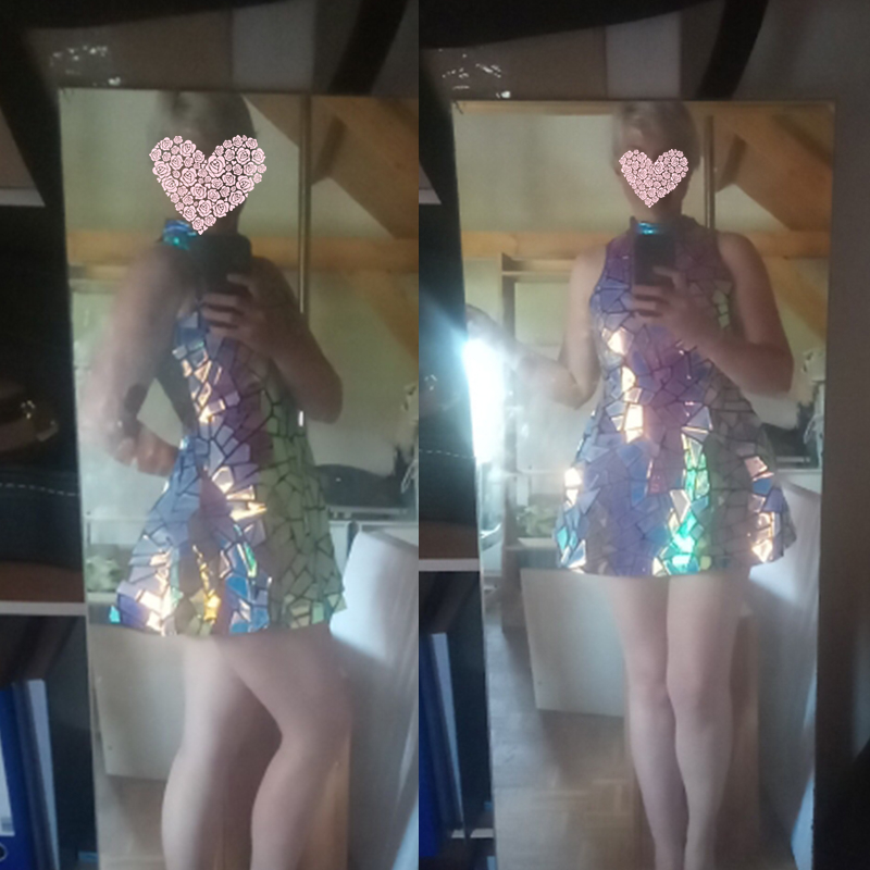 Robe de discothèque à miroir L - Board Game Yogi avis et prix