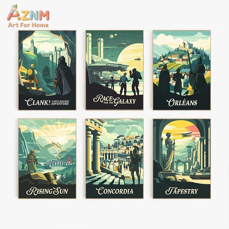 Affiche sur toile d'art de jeu - Board Game Print avis et prix