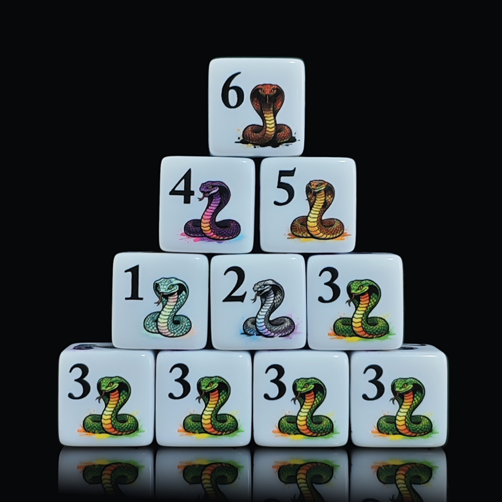 Dés en acrylique D6 de 16MM, 1 - Board Game Print avis et prix
