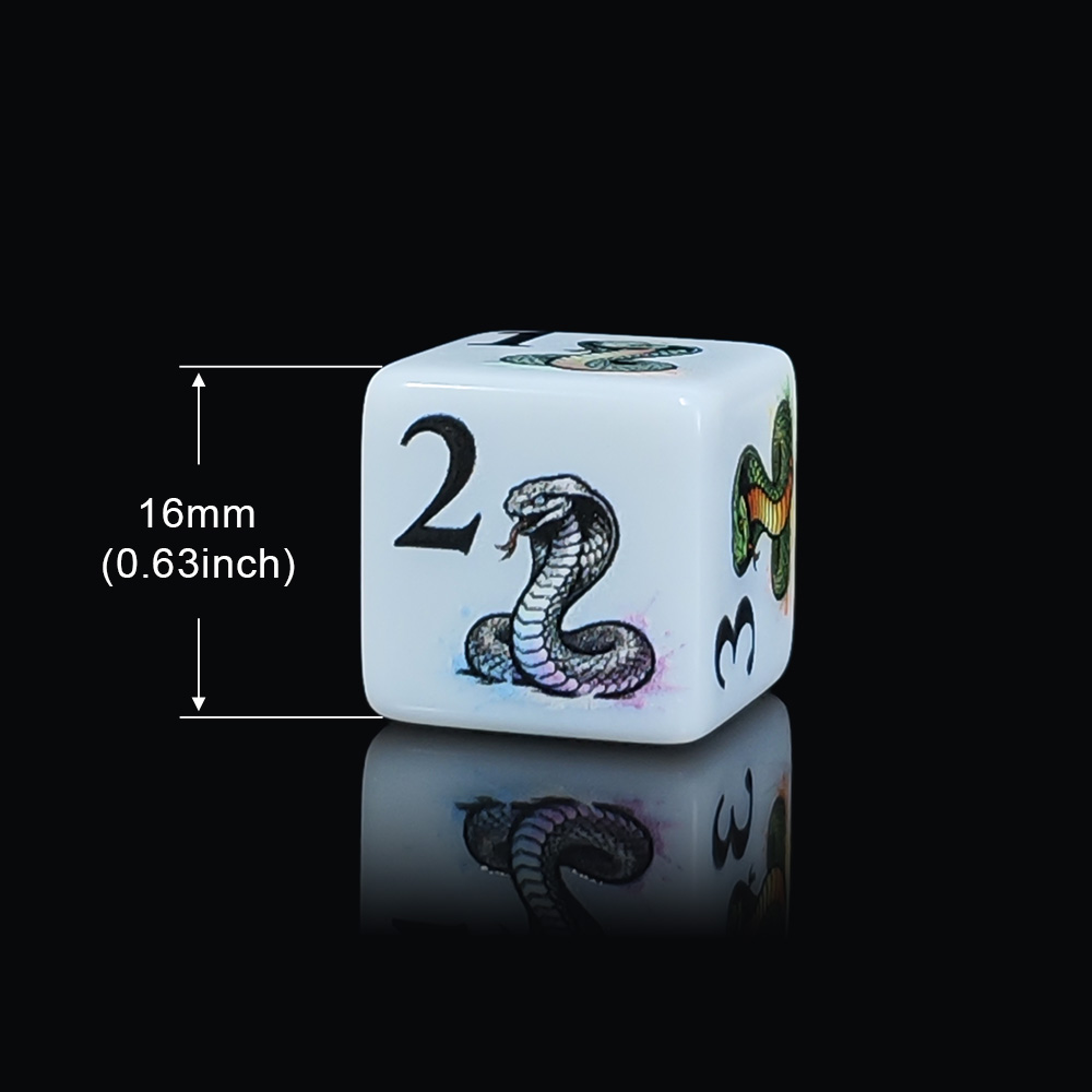 Dés en acrylique D6 de 16MM, 1 - Board Game Print avis et prix