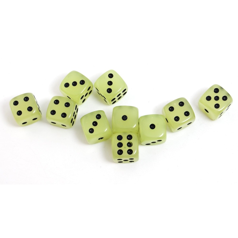 10-Pack D6 6 faces dés brillen - Board Game Yahtzee avis et prix