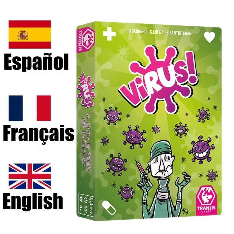 Jeu de cartes interactif trans - Board Game Virus avis et prix