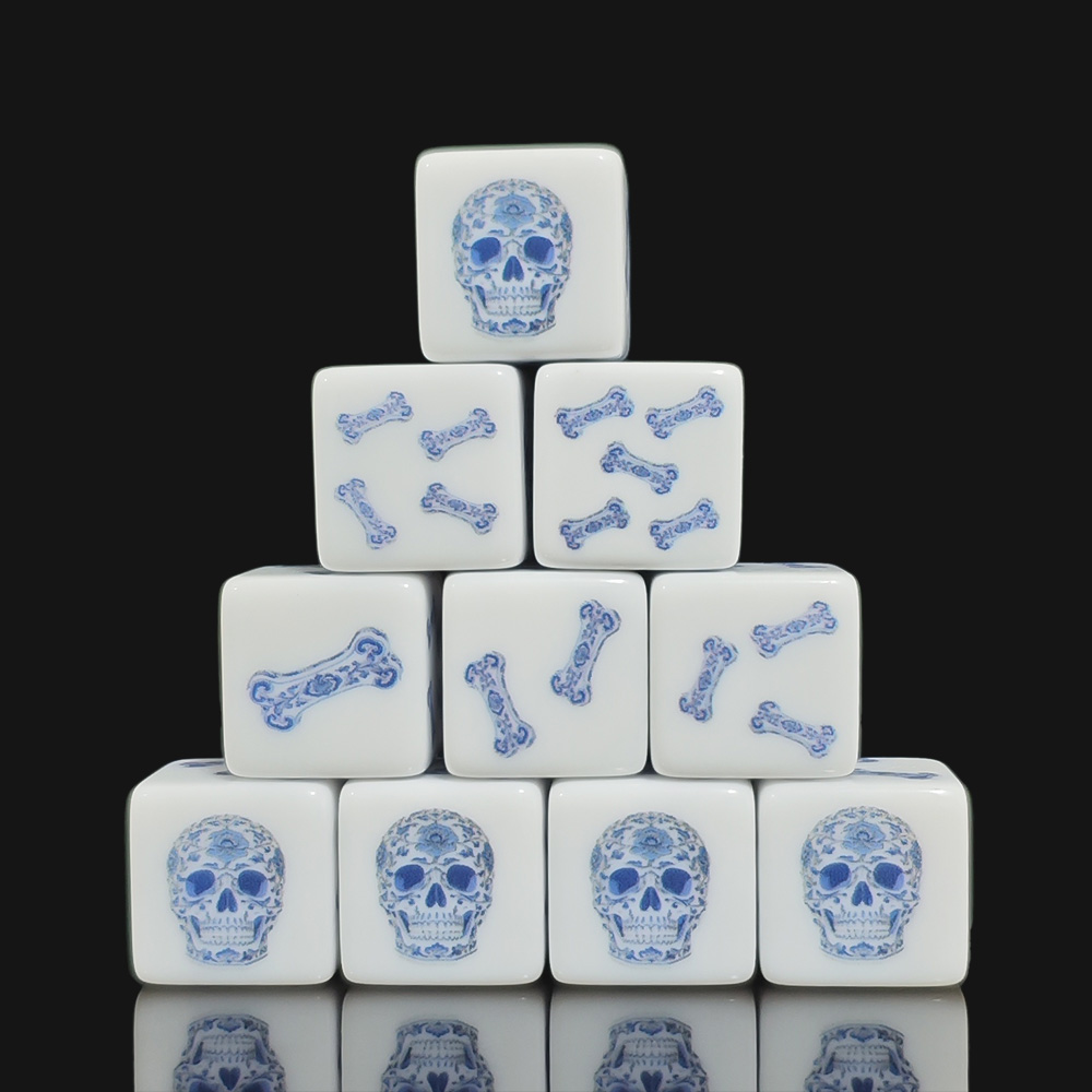 12 dés D6 en acrylique blanc d - Board Game Print avis et prix