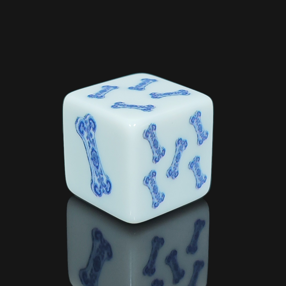 12 dés D6 en acrylique blanc d - Board Game Print avis et prix