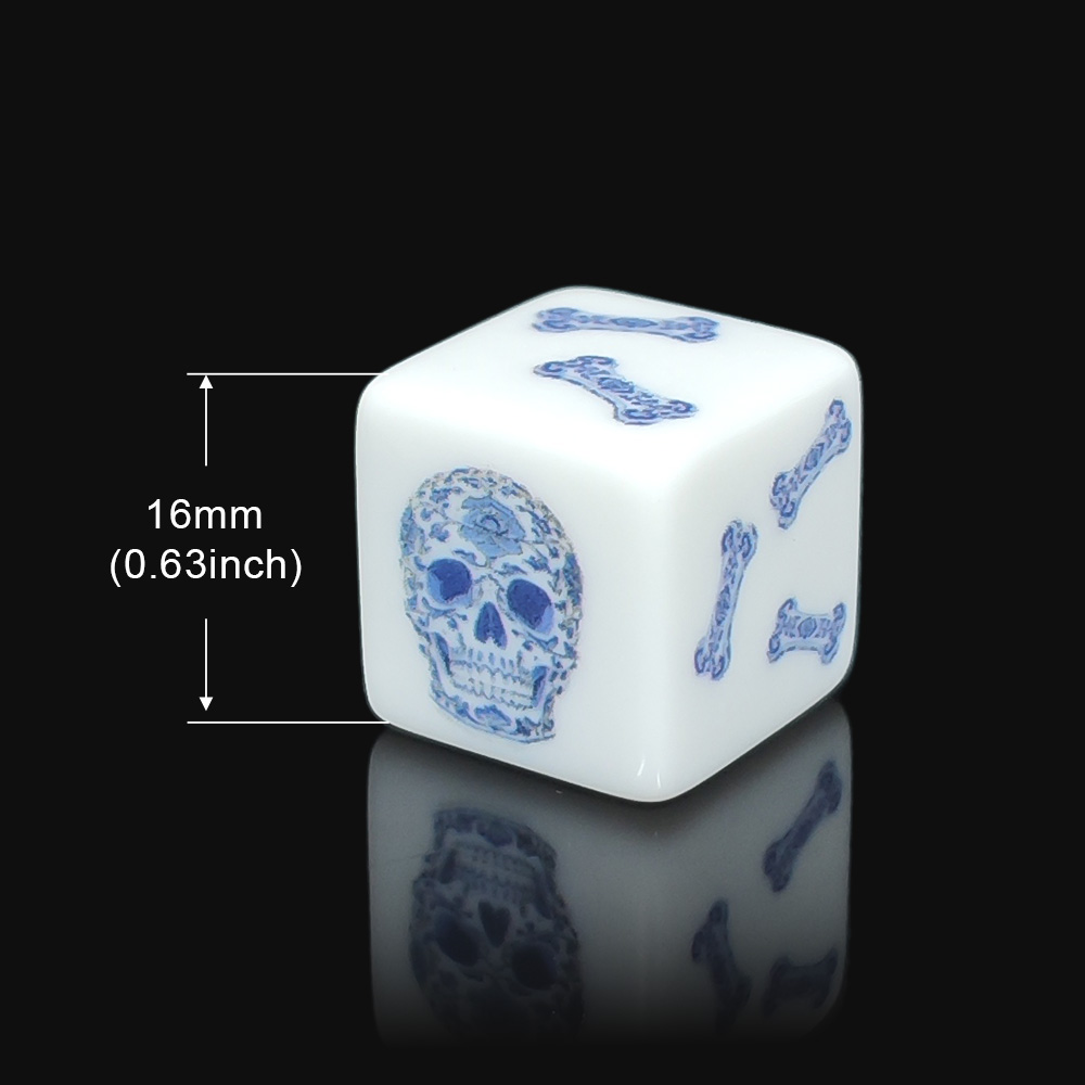 12 dés D6 en acrylique blanc d - Board Game Print avis et prix