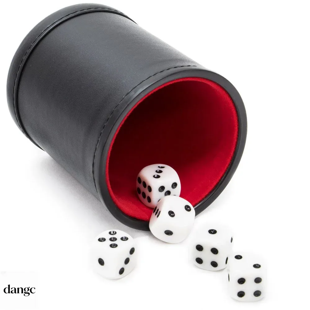 Gobelet à dés en cuir avec cou - Board Game Yahtzee avis et prix