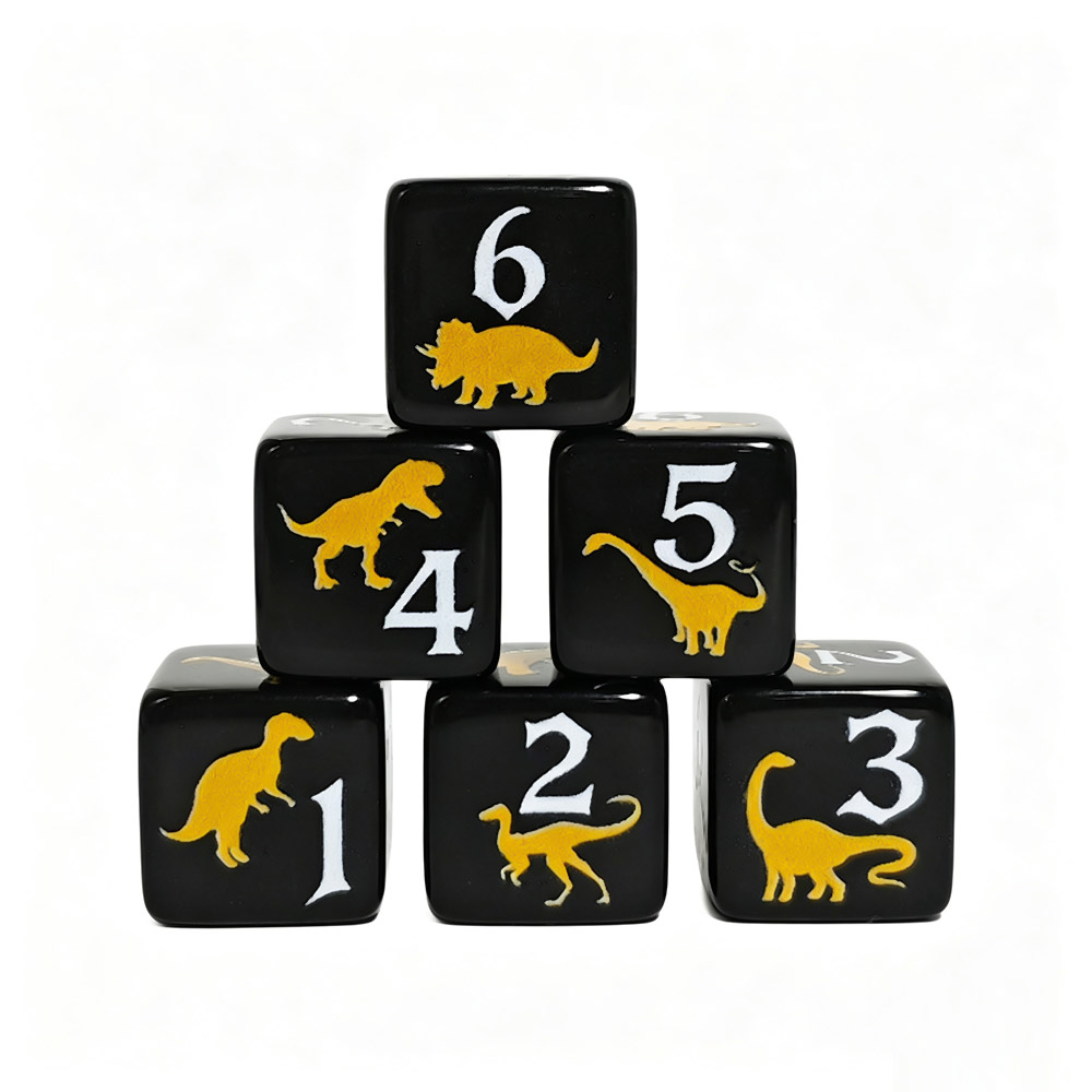 12 dés en acrylique dinosaure  - Board Game Print avis et prix