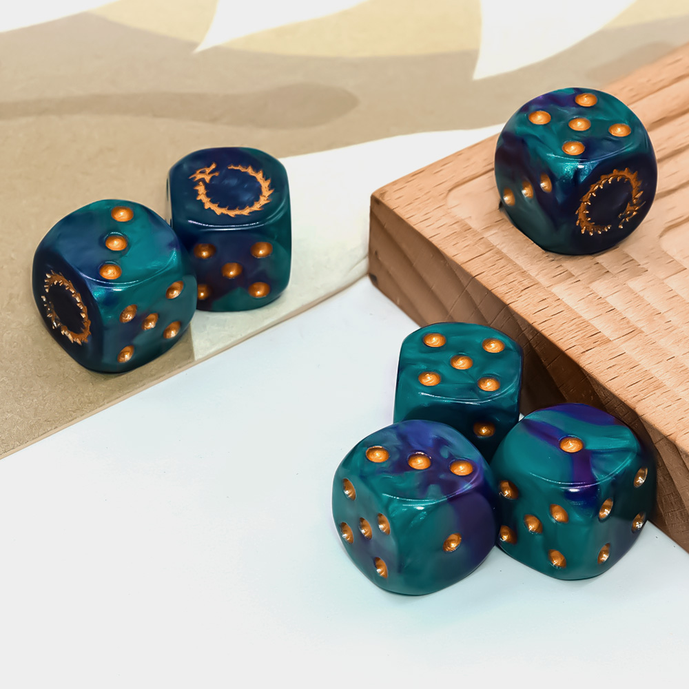 Lot de 6 dés polyédriques D6 D - Board Game Electronic Table avis et prix