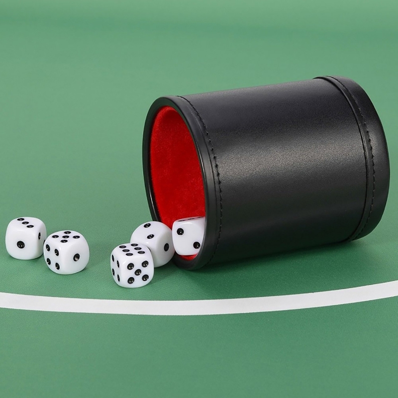 Gobelet à dés en cuir silencie - Board Game Yahtzee avis et prix